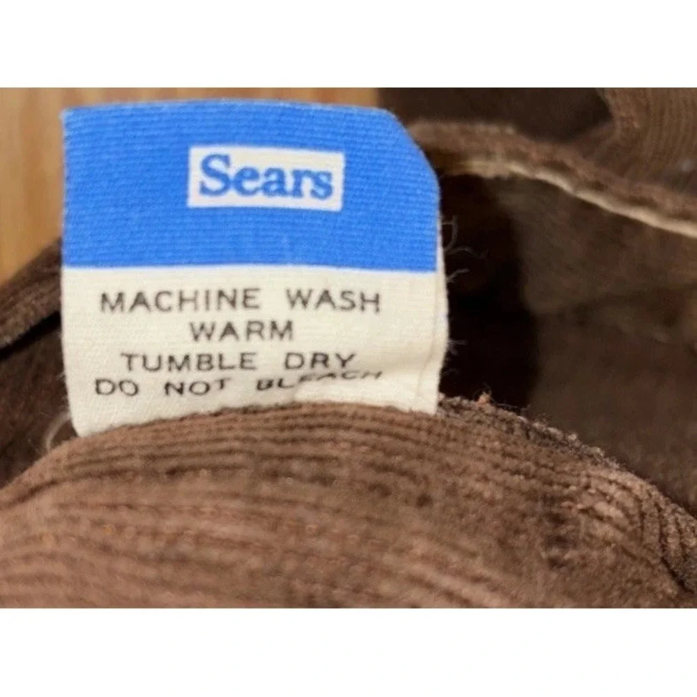 Vintage 70s Sears‎ Toughskins Brown Boys 7 Slim Fit Jeans NWOT - Picture 6 of 9